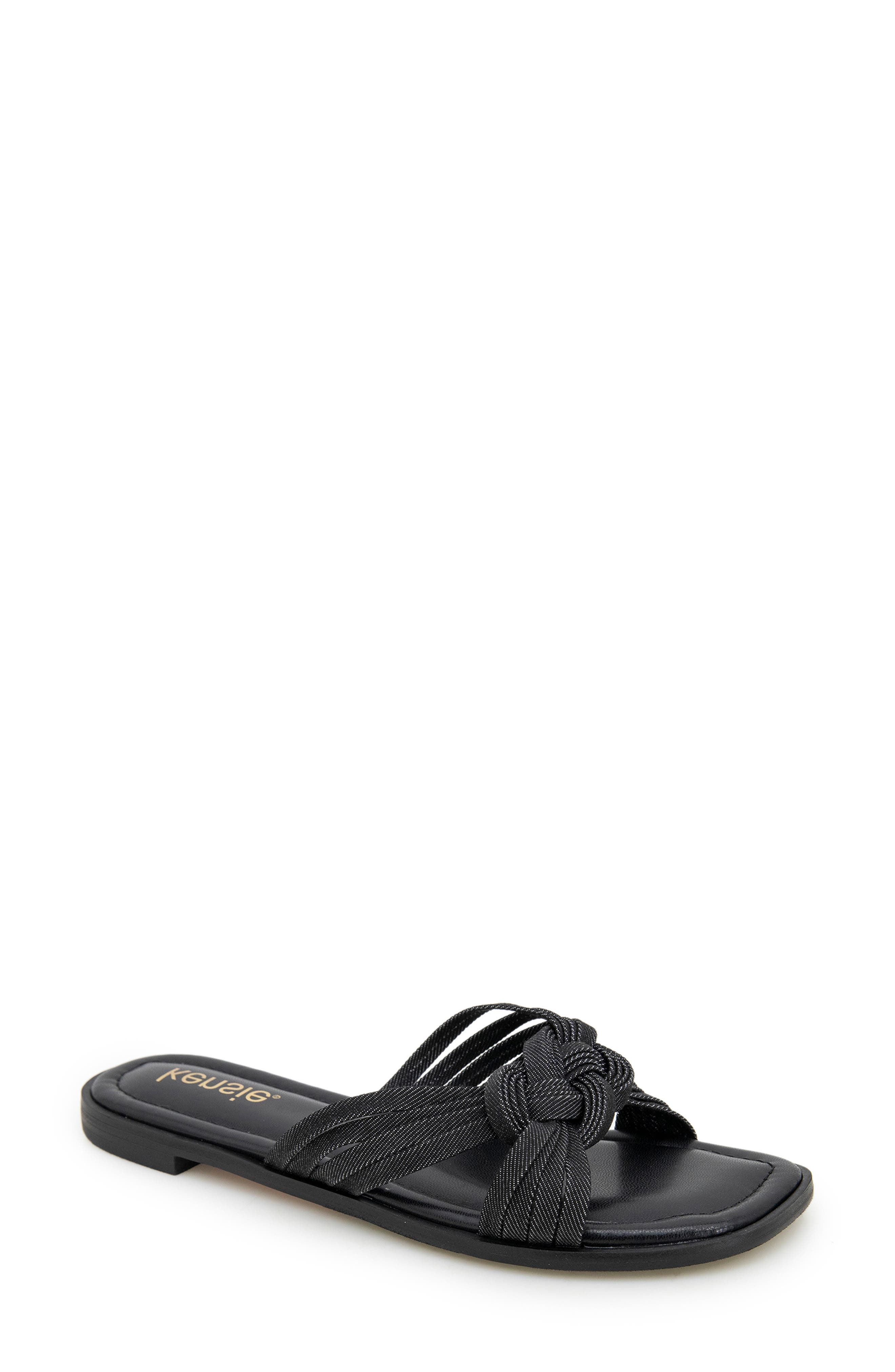 Kensie Raine Knotted Slide Sandal, Main, color, 