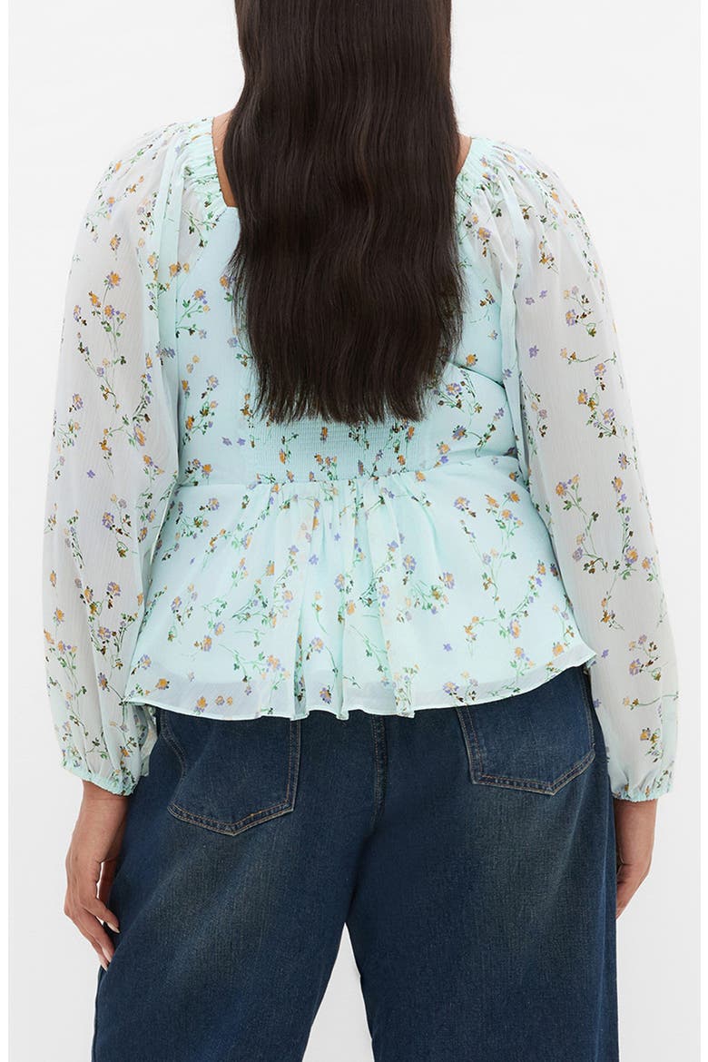 Ditsy Ruffle Top, Alternate, color, SWEET DITSY