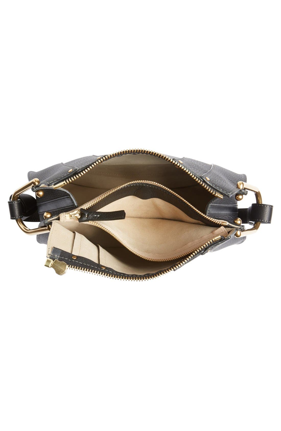 Chloé 'Small Hayley' Leather Hobo Bag, Alternate, color, 