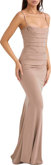 Milena Jersey Corset Maxi Dress