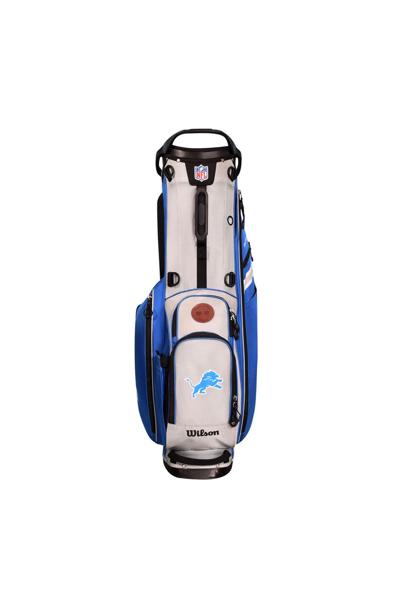 WILSON NFL Detroit Lions Golf Stand Bag - Blue/Silver, Alternate, color, Blue/Silver