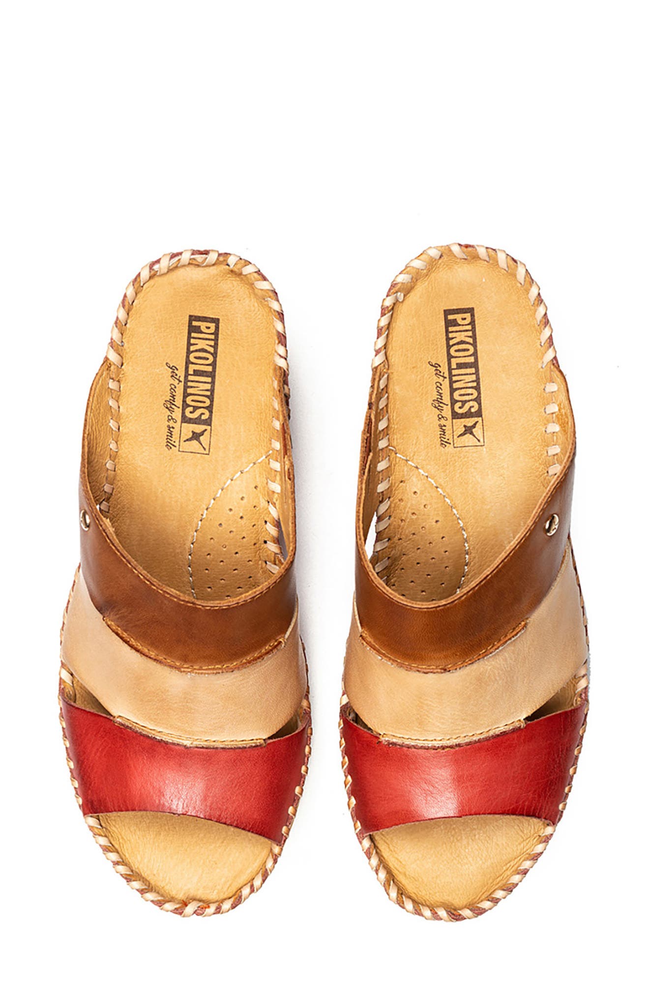 Aguadulce Strappy Wedge Sandal, Alternate, color, CHERRY