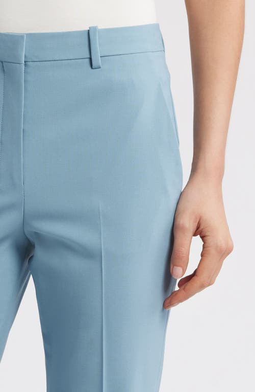Theory Stretch Wool Trousers In Blue