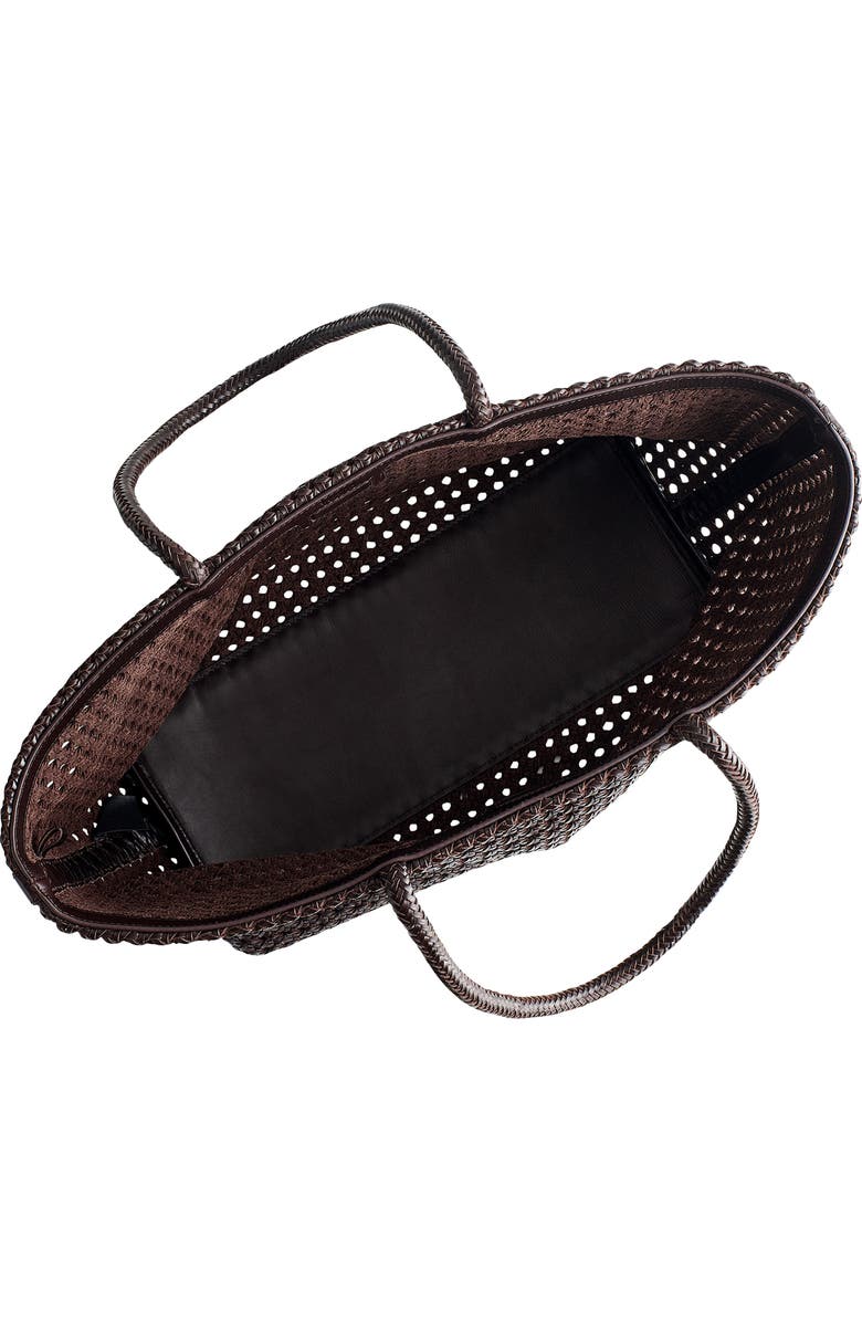 Madewell The Handwoven Cane Tote, Alternate, color, Dark Carob