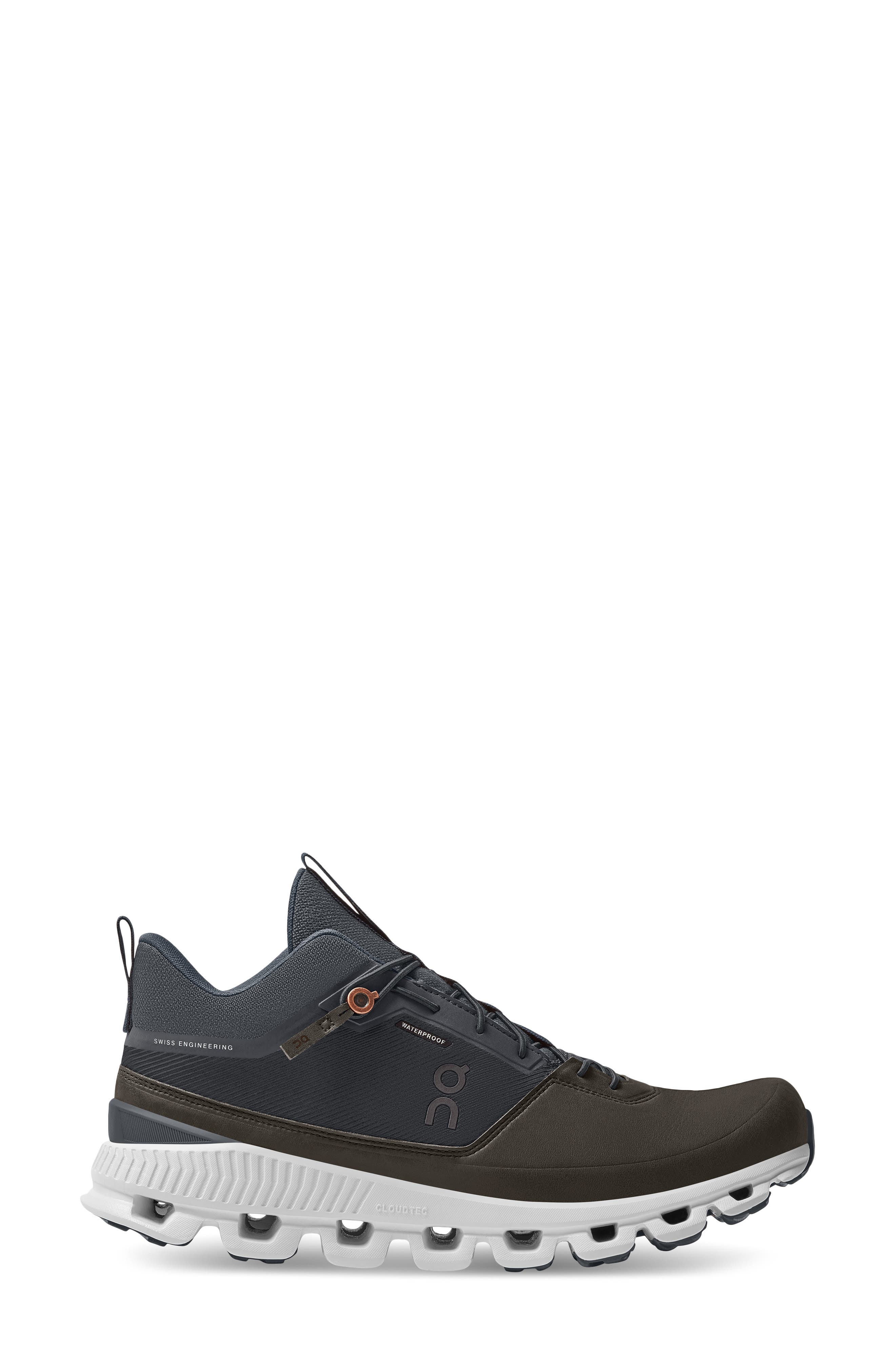 Cloud High Waterproof Sneaker, Alternate, color, INK/ BROWN