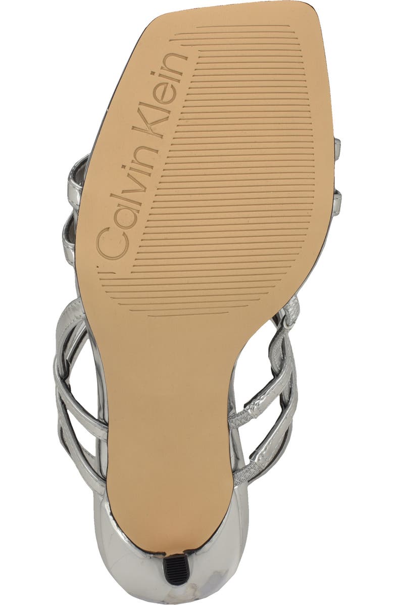Calvin Klein Teoni Stiletto Sandal, Alternate, color, Silver