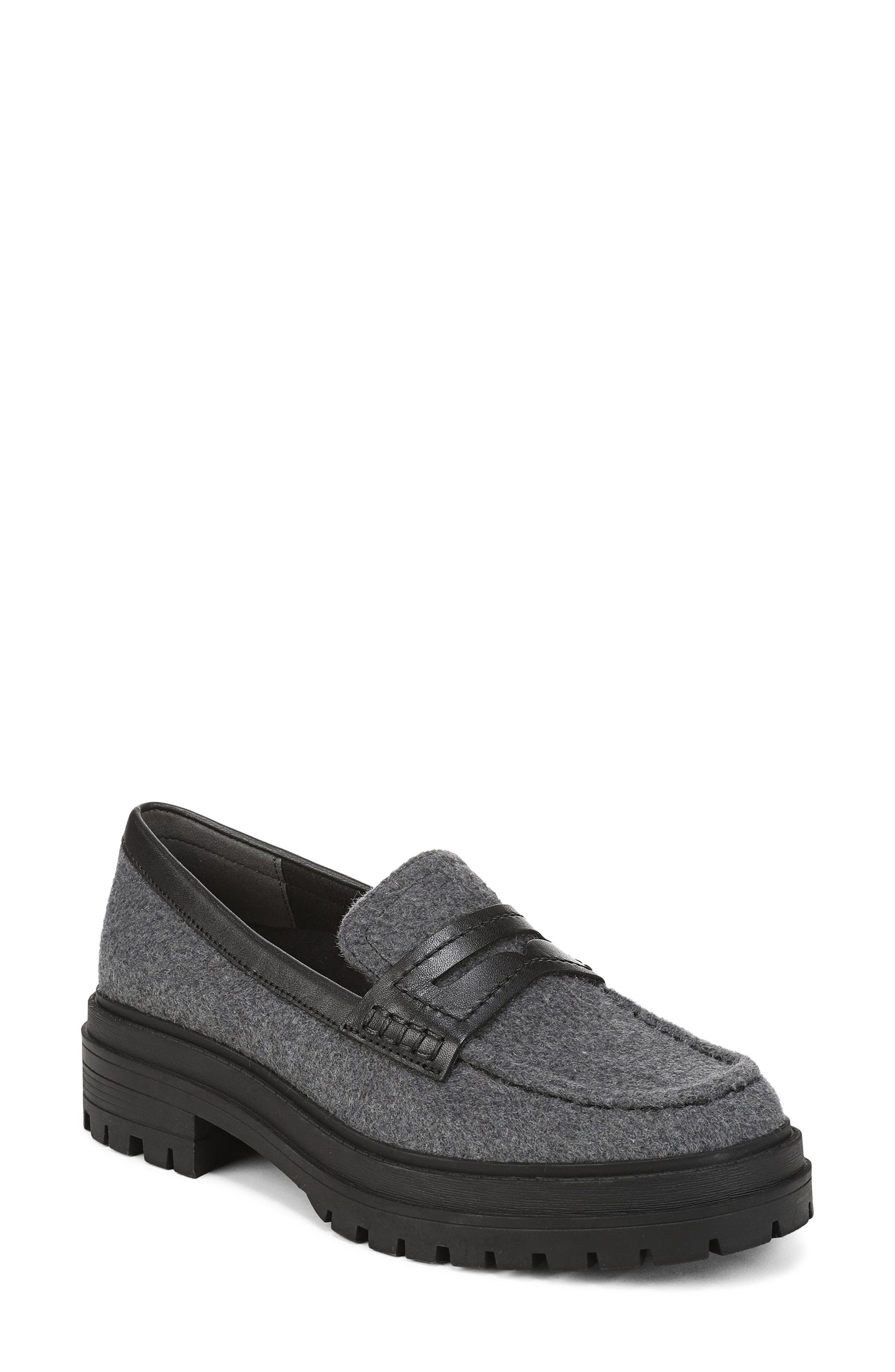 Georgia Loafer, Main, color, DARK GREY WOOL