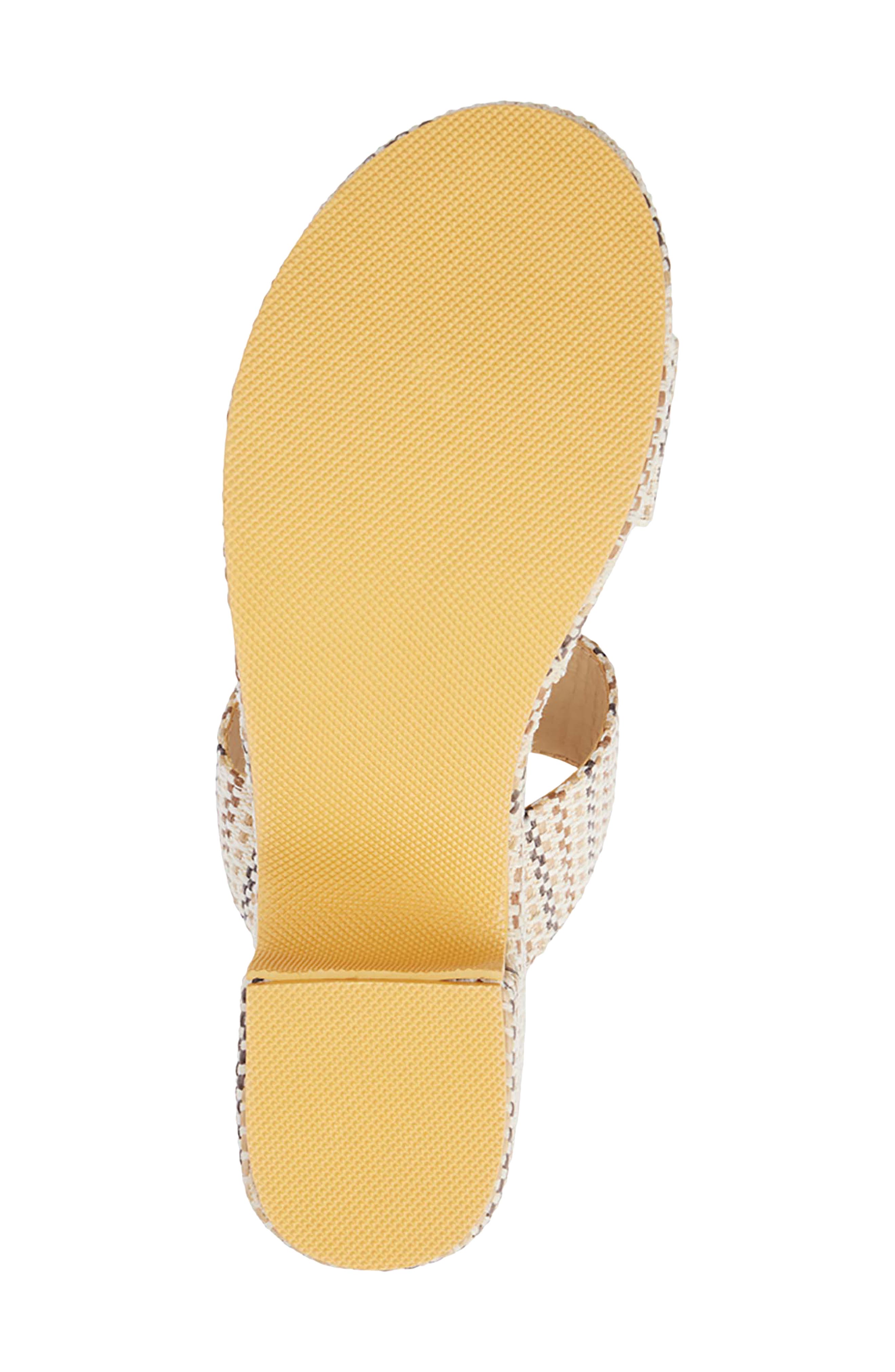 Coconuts by Matisse Ocean Ave Espadrille Platform Slide Sandal, Alternate, color, Ivory Mosaic