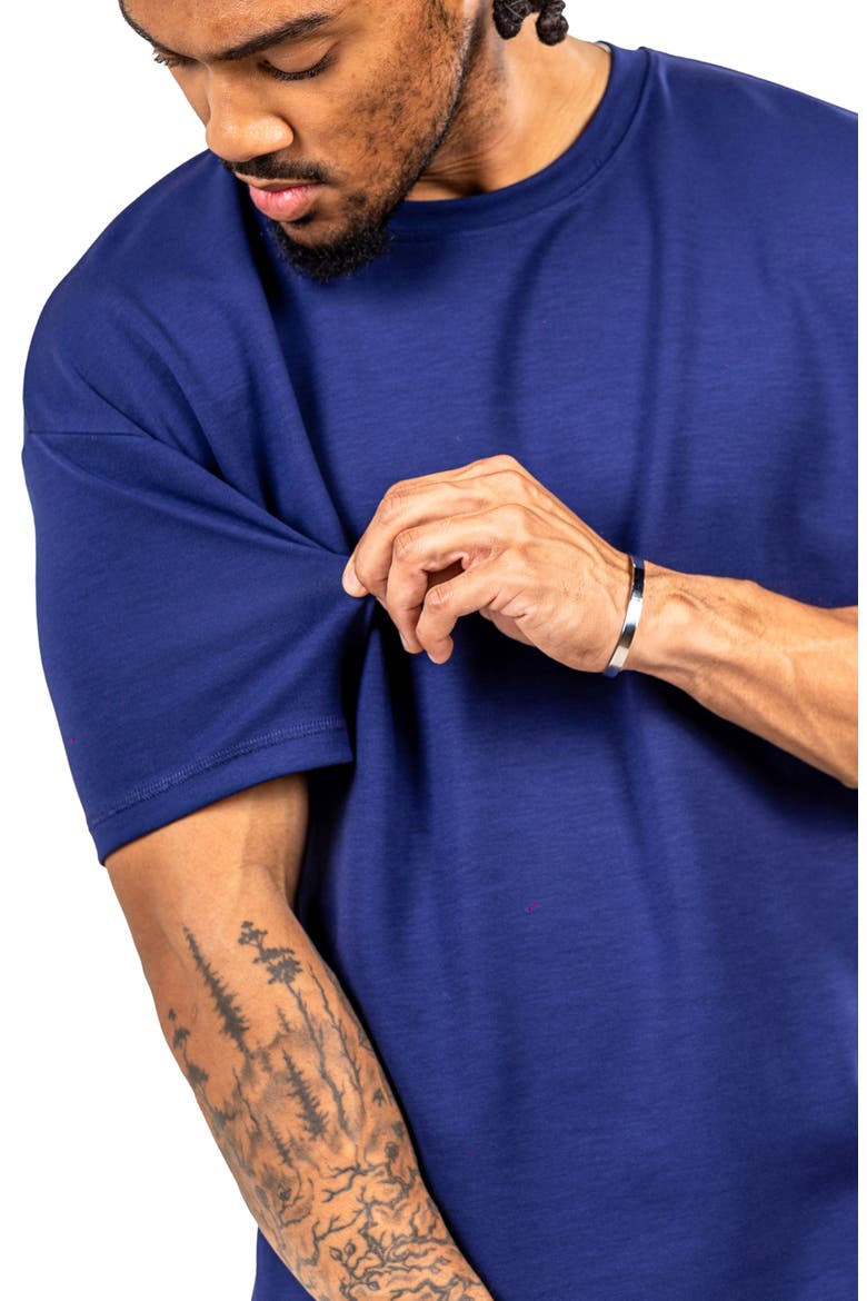 Ascensionsolid 0103 Blue Crewneck T-Shirt, Alternate, color, BLUE