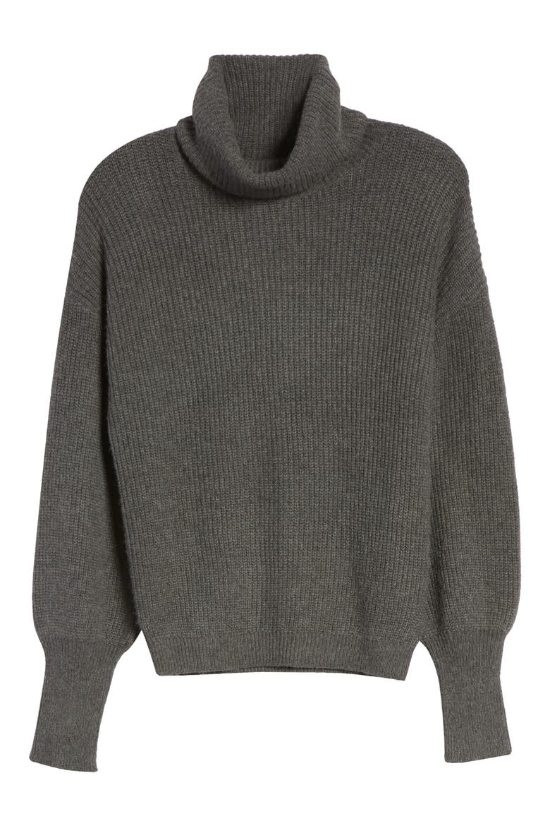 Turtleneck Sweater, Alternate, color, GREY MEDIUM CHARCOAL HEATHER