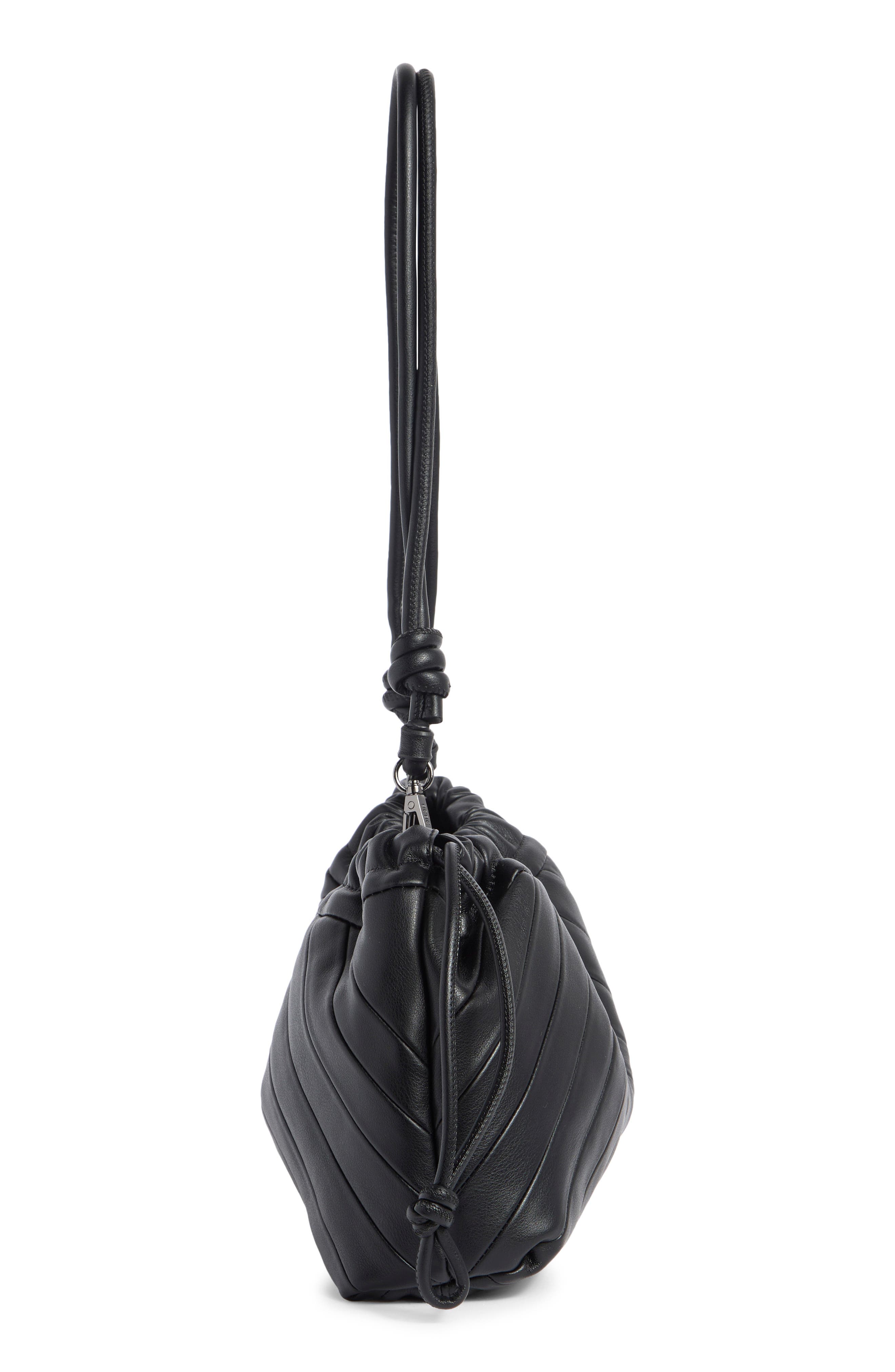 BCBG Drawstring Crossbody Bag, Alternate, color, Black