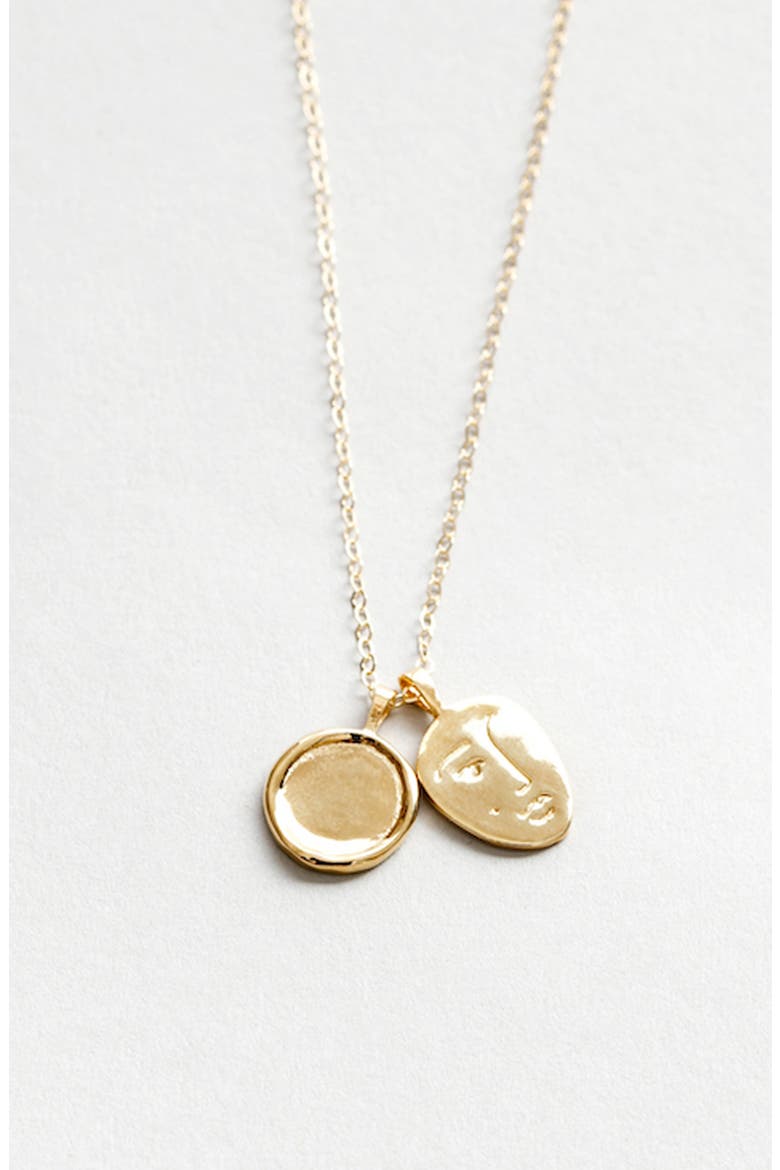 Marguerite Necklace, Alternate, color, GOLD