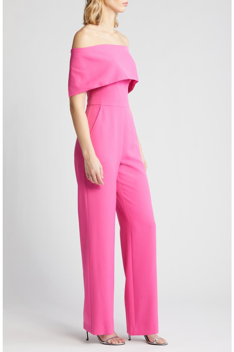 Off the Shoulder Jumpsuit, Alternate, color, PINK