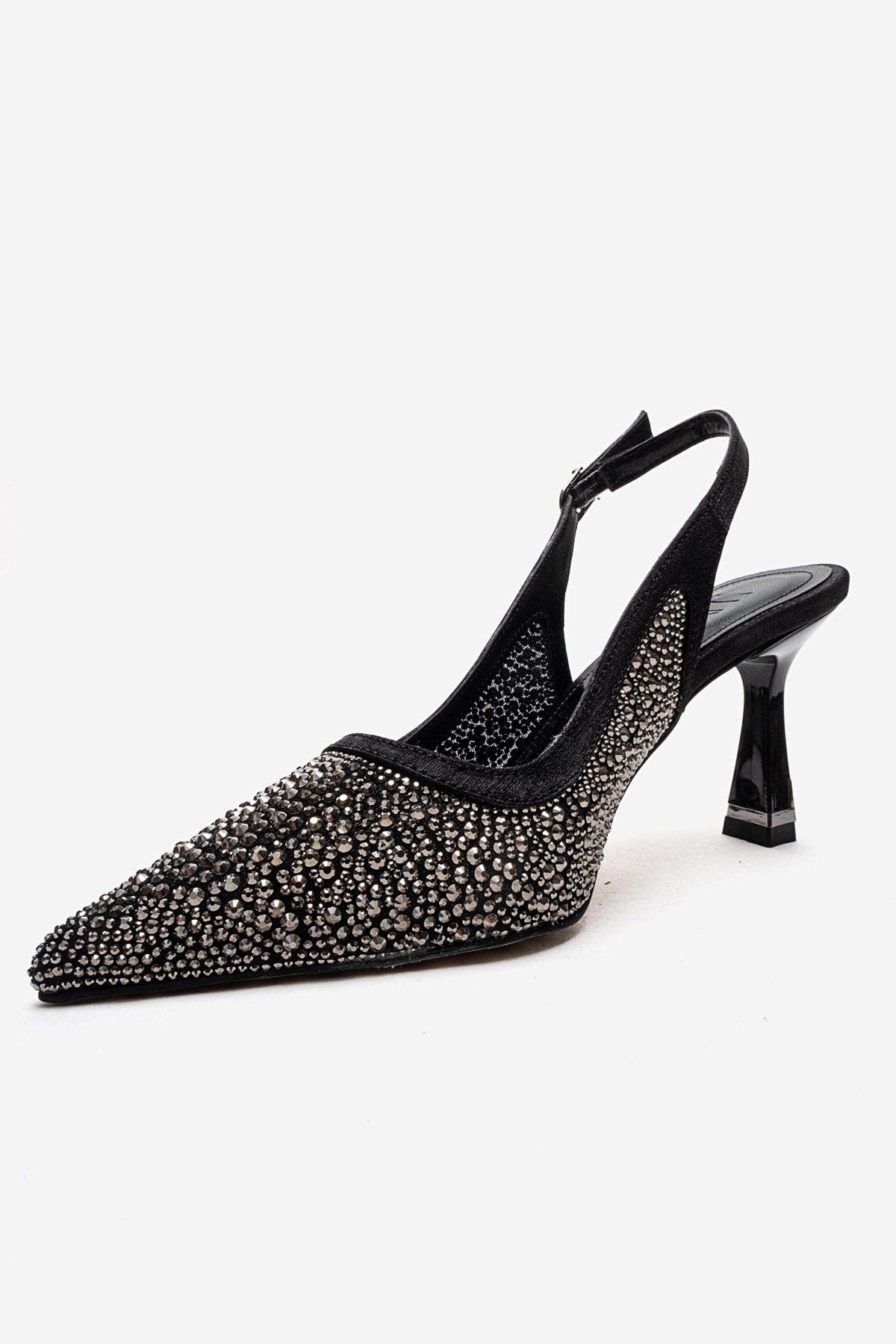 Prologue Shoes Frea Slingback Stiletto Pump, Alternate, color, Black