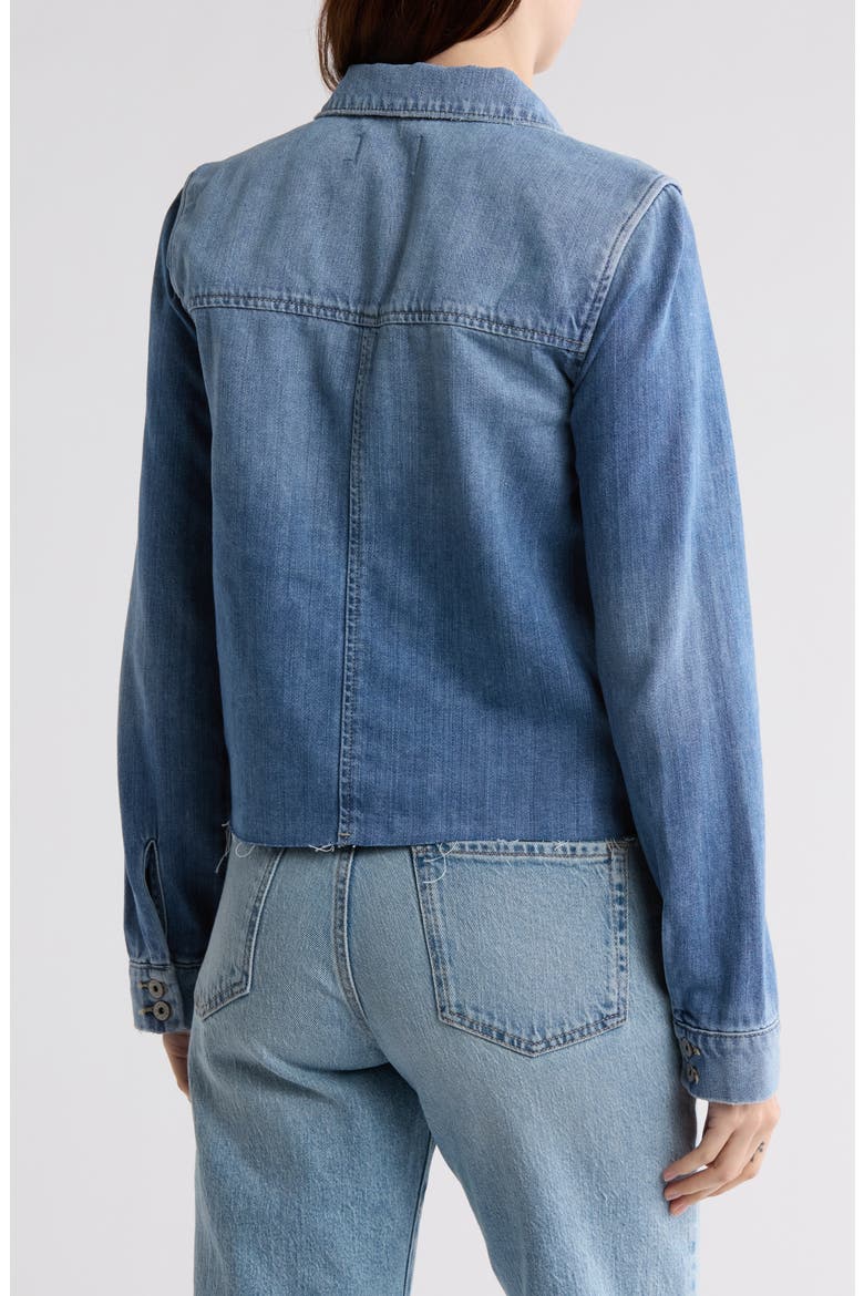 Aveline Raw Hem Denim Jacket, Alternate, color, LEANNA