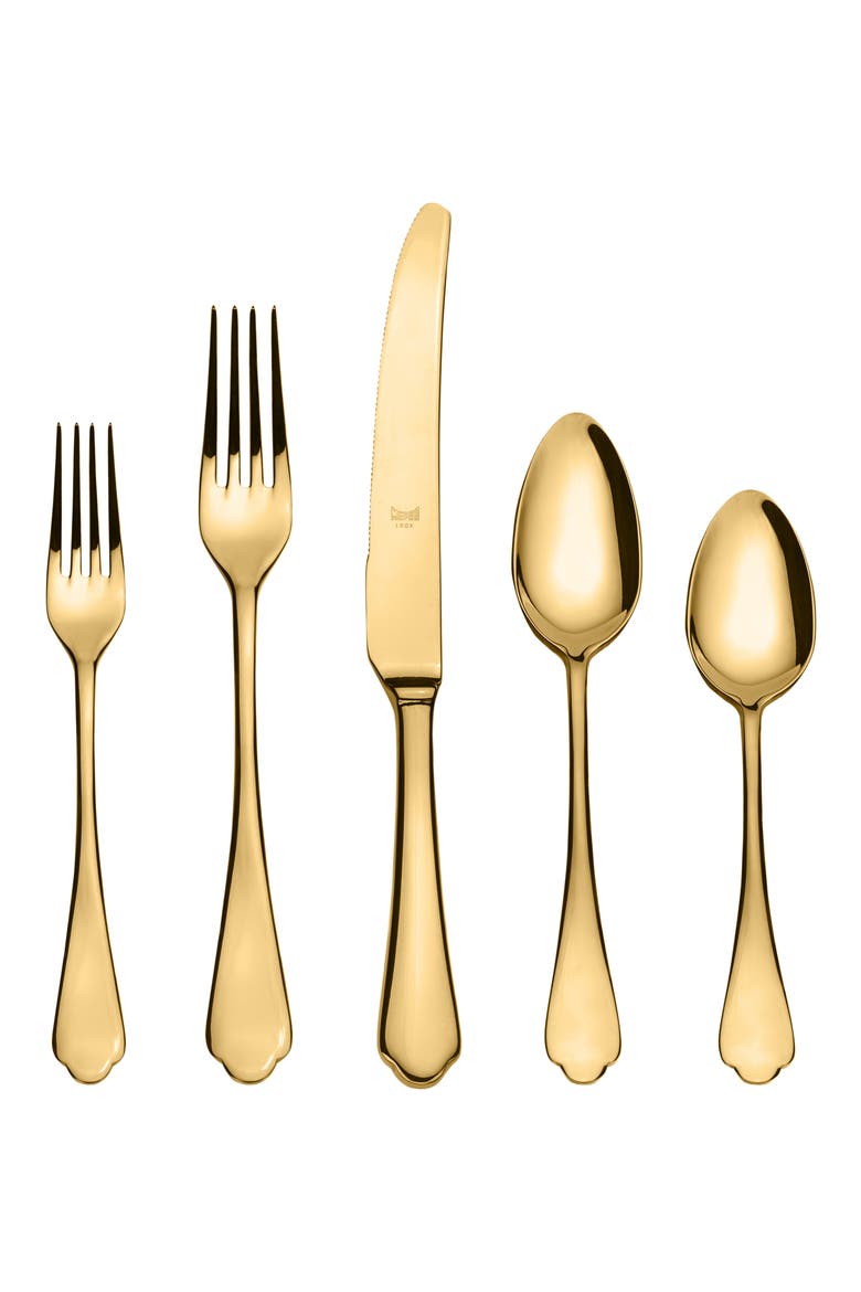 Dolce Vita 5-Piece Place Setting, Main, color, GOLD