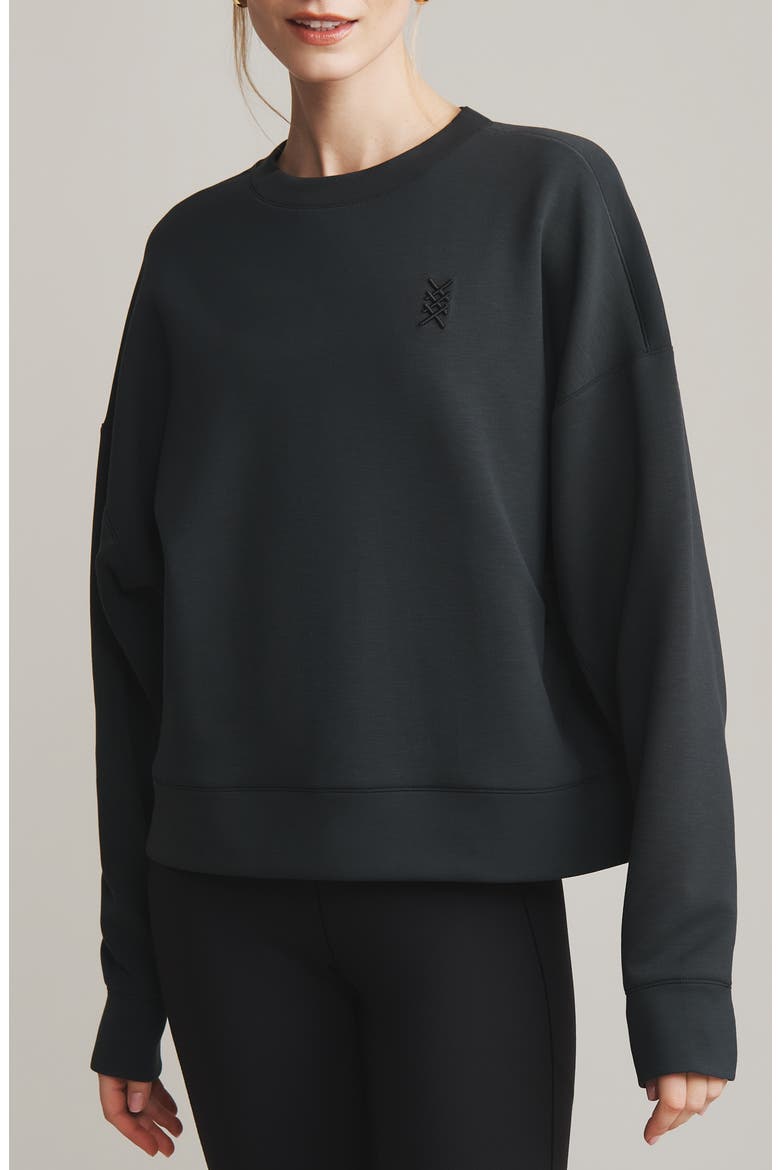 DreamGlow Crewneck Sweatshirt, Main, color, BLACK