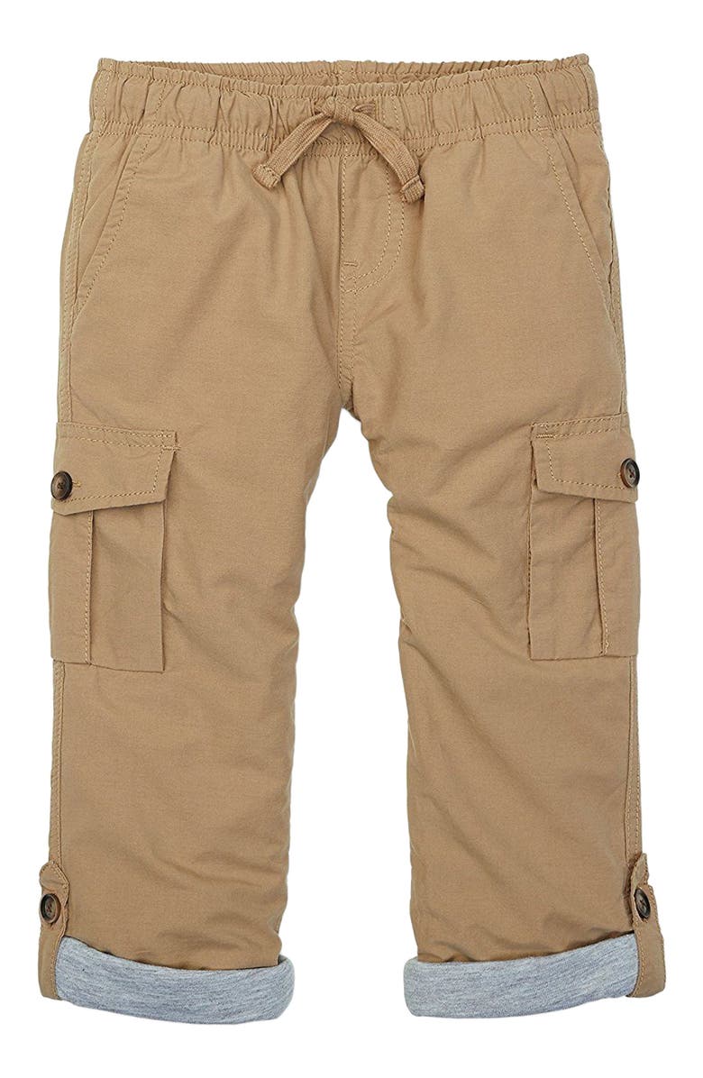 Hope & Henry Baby Boys' Lined Pull-On Cargo Pants, Infant, Alternate, color, 