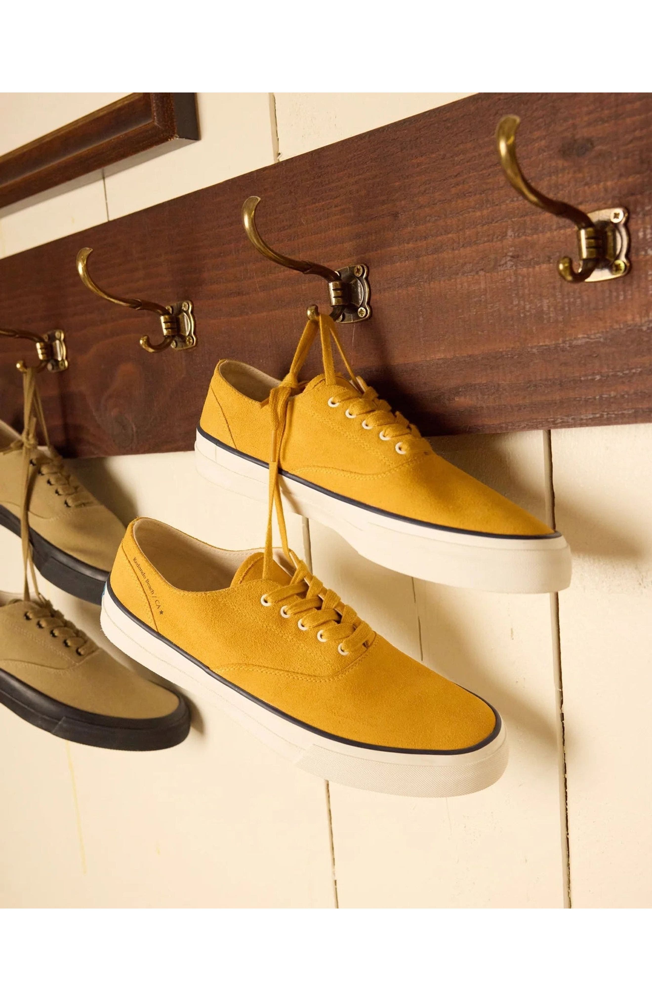 Fortela Redondo Suede Sneakers by Mr. Fliks, Alternate, color, Banana