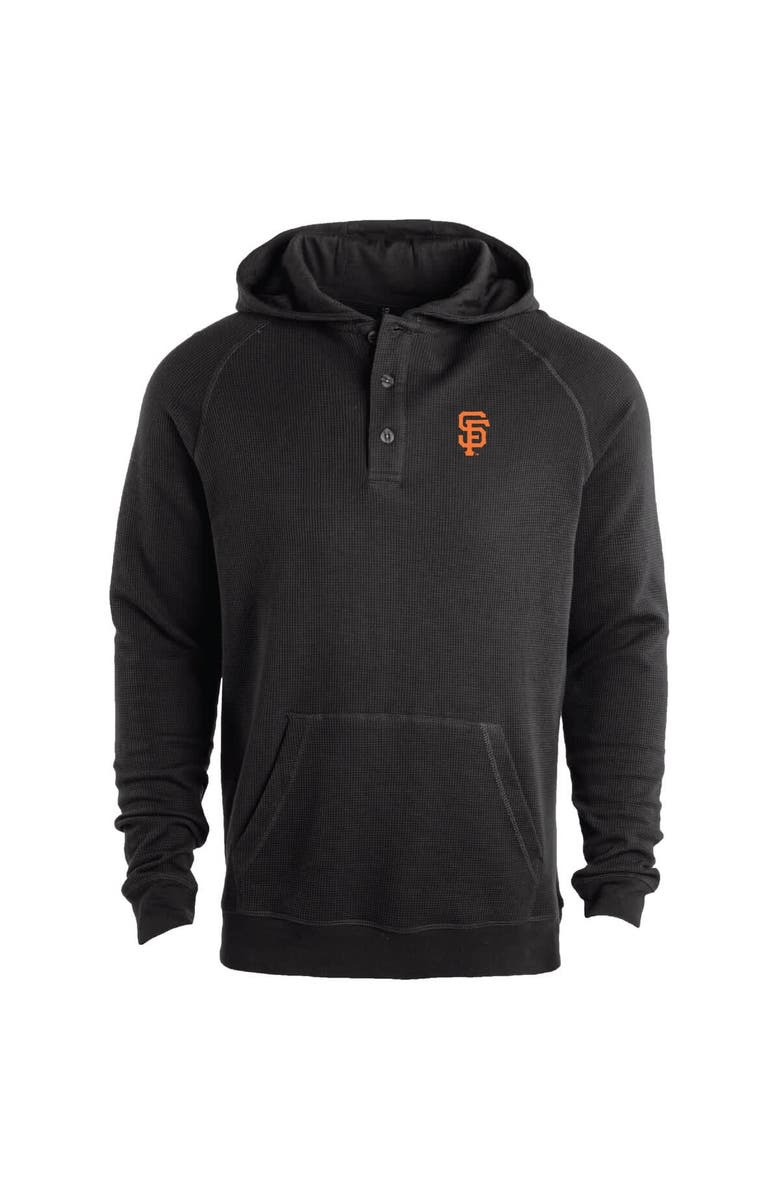DUNBROOKE Men's Dunbrooke Black San Francisco Giants Montana Raglan Pullover Hoodie, Main, color, Black