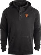 DUNBROOKE Men's Dunbrooke  Black San Francisco Giants Montana Raglan Pullover Hoodie