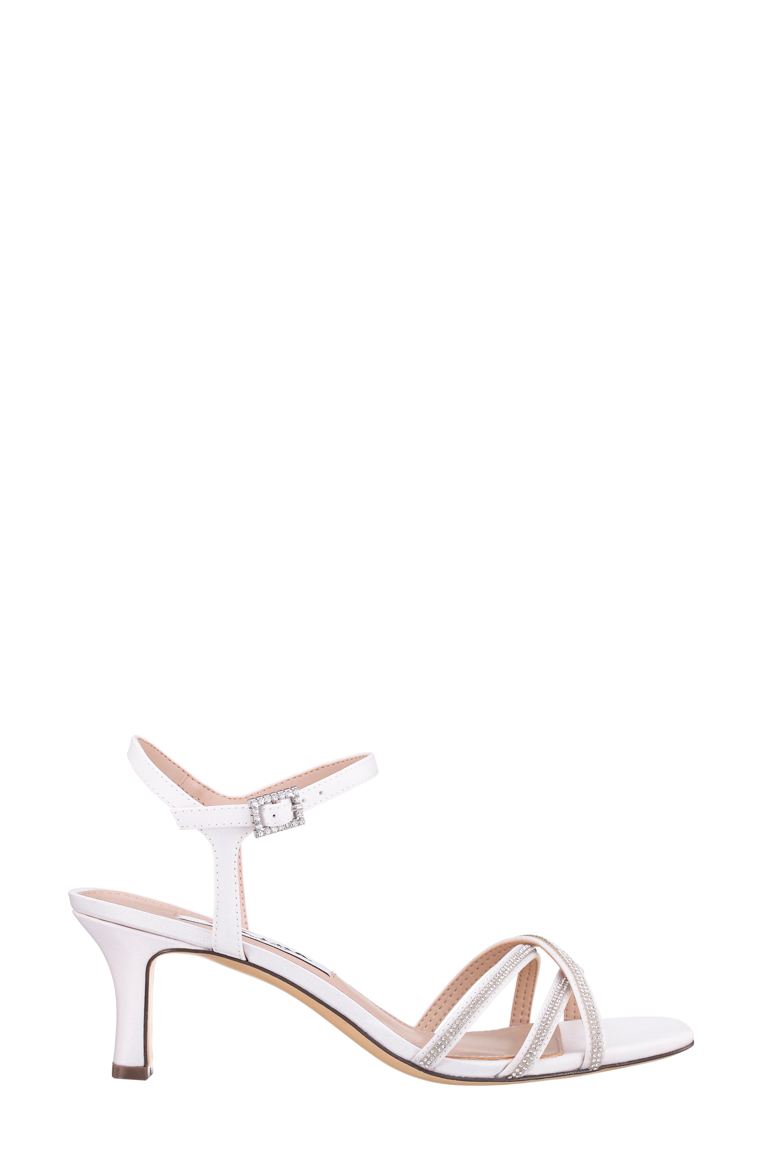 Bobby Embellished Ankle Strap Sandal, Alternate, color, IVORY