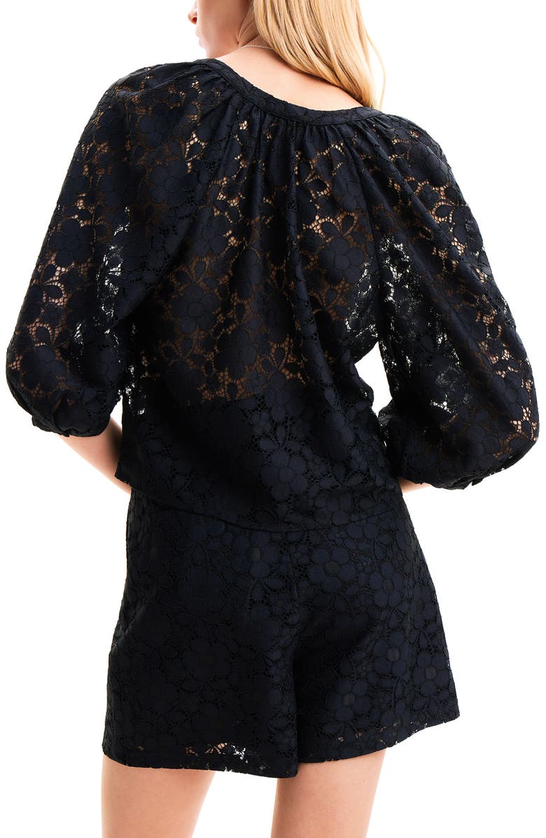 Desigual Floral Lace Blouse, Alternate, color,