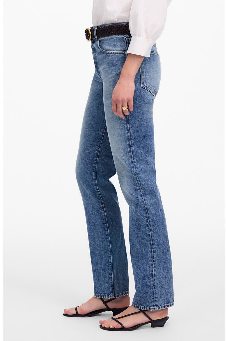 The Longline Straight Jeans, Alternate, color, ATLIN WASH