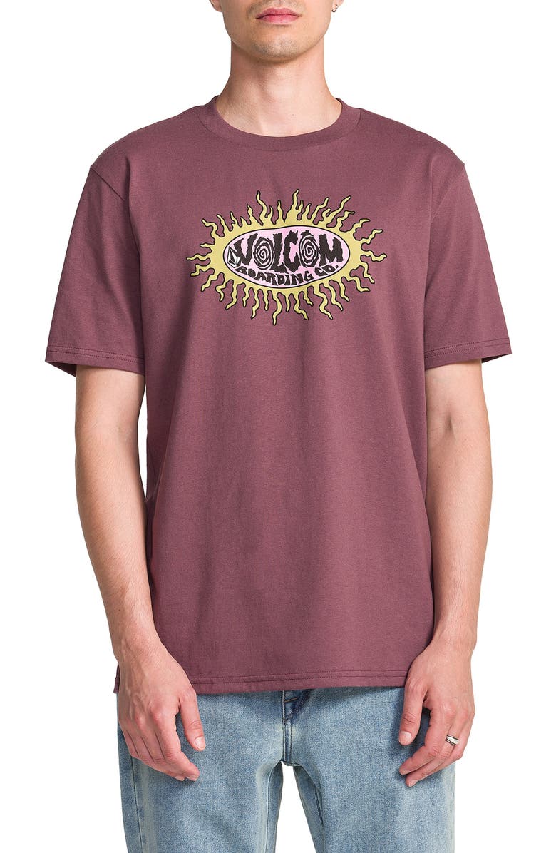 Volcom Live Wire Cotton Graphic T-Shirt, Main, color, Pistol Pun