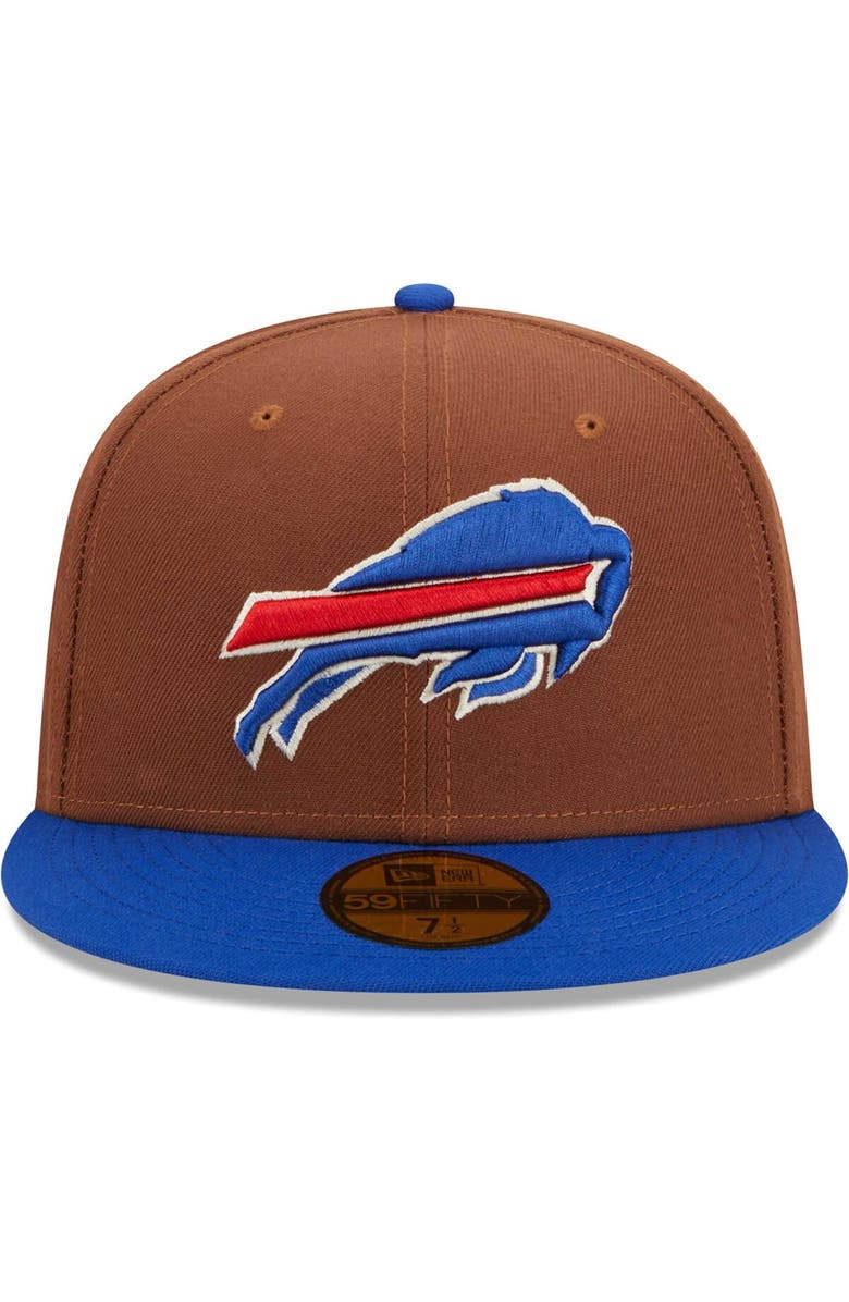 New Era Men's New Era Brown/Royal Buffalo Bills Harvest 60th Anniversary 59FIFTY Fitted Hat, Alternate, color, 