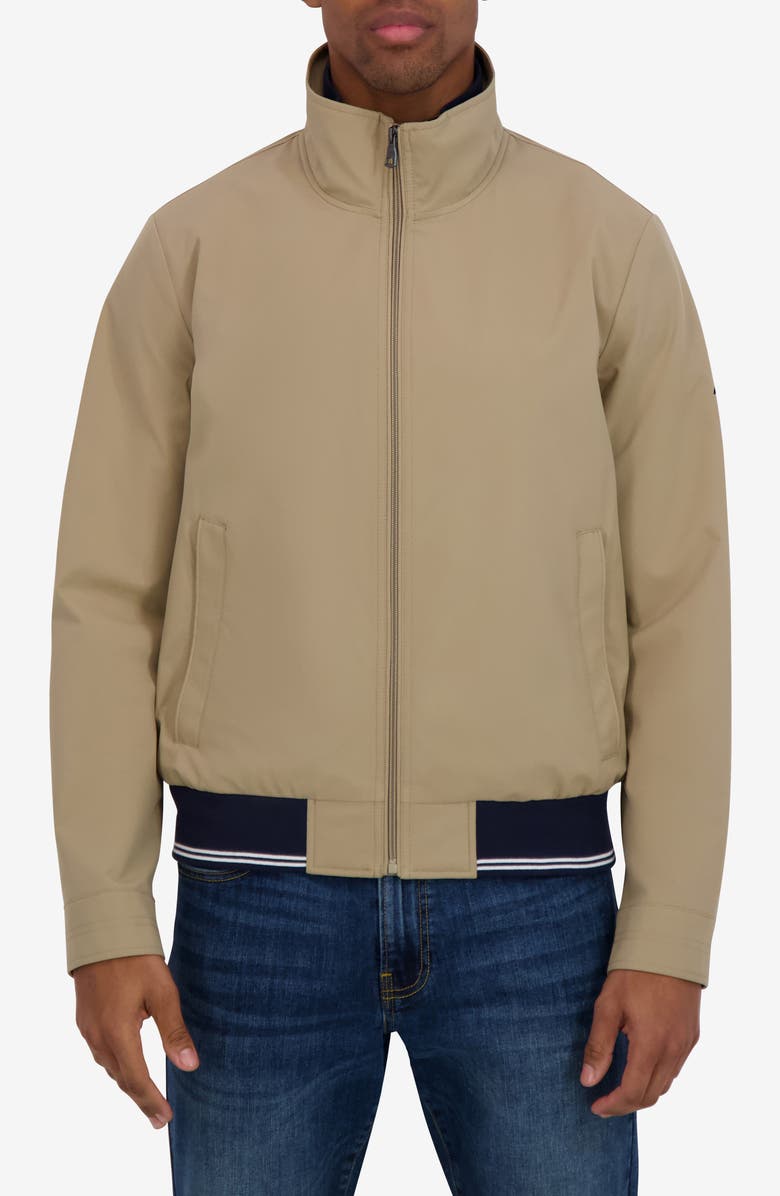 Nautica Bomber Jacket, Main, color, Coriander