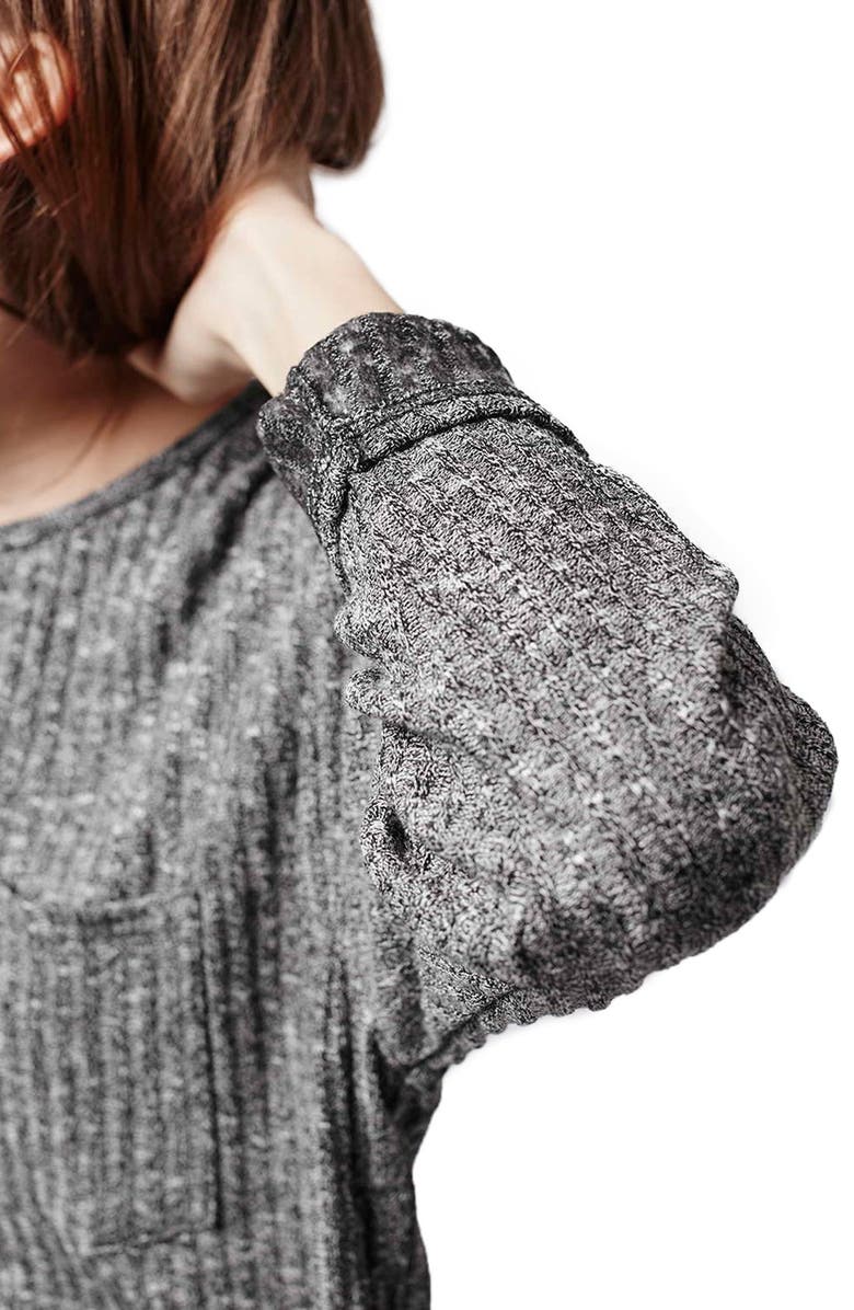 Topshop Ribbed Crop Top, Alternate, color,