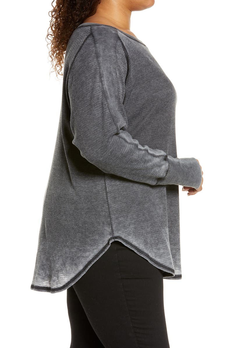 Treasure & Bond Shirttail Hem Thermal Top, Alternate, color, 