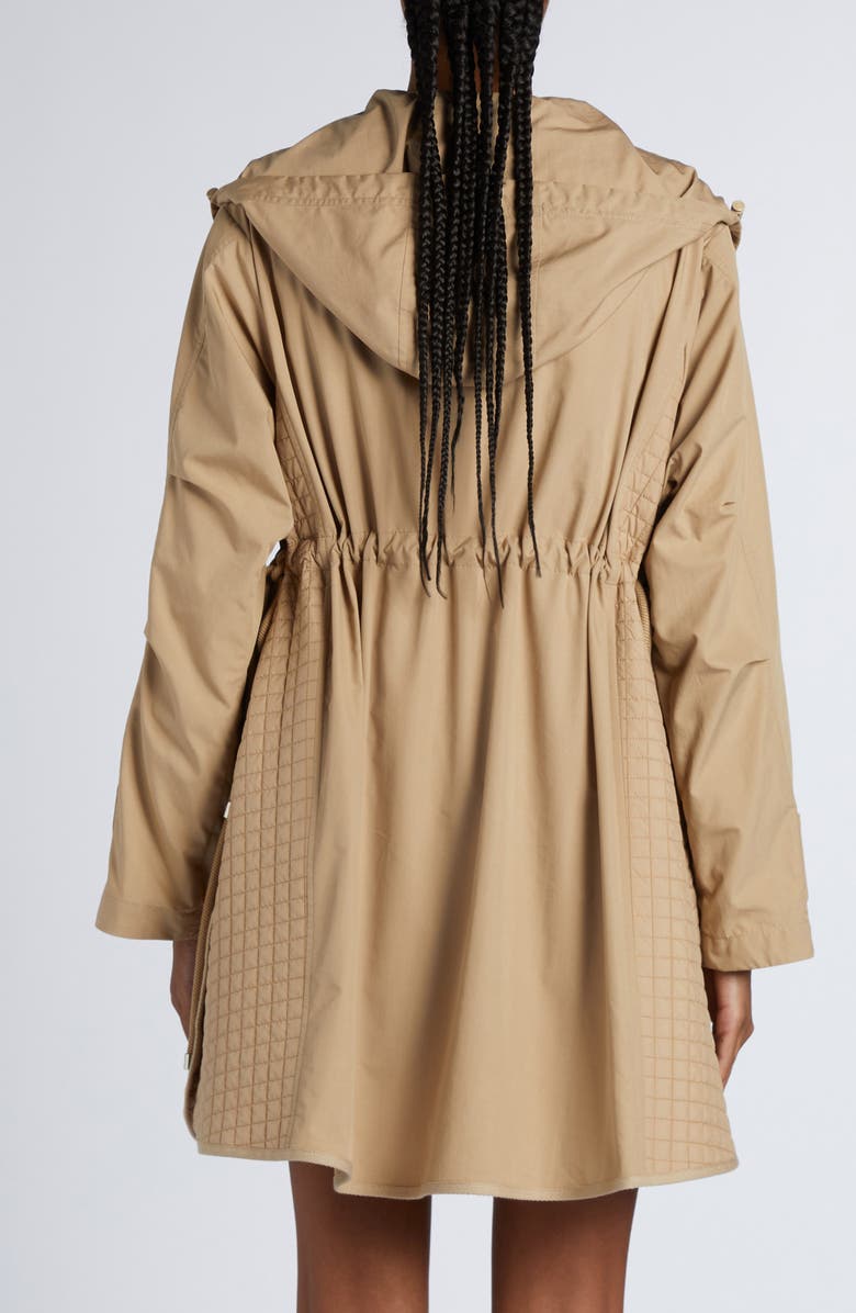 Moncler Meudon Long Parka, Alternate, color, Beige