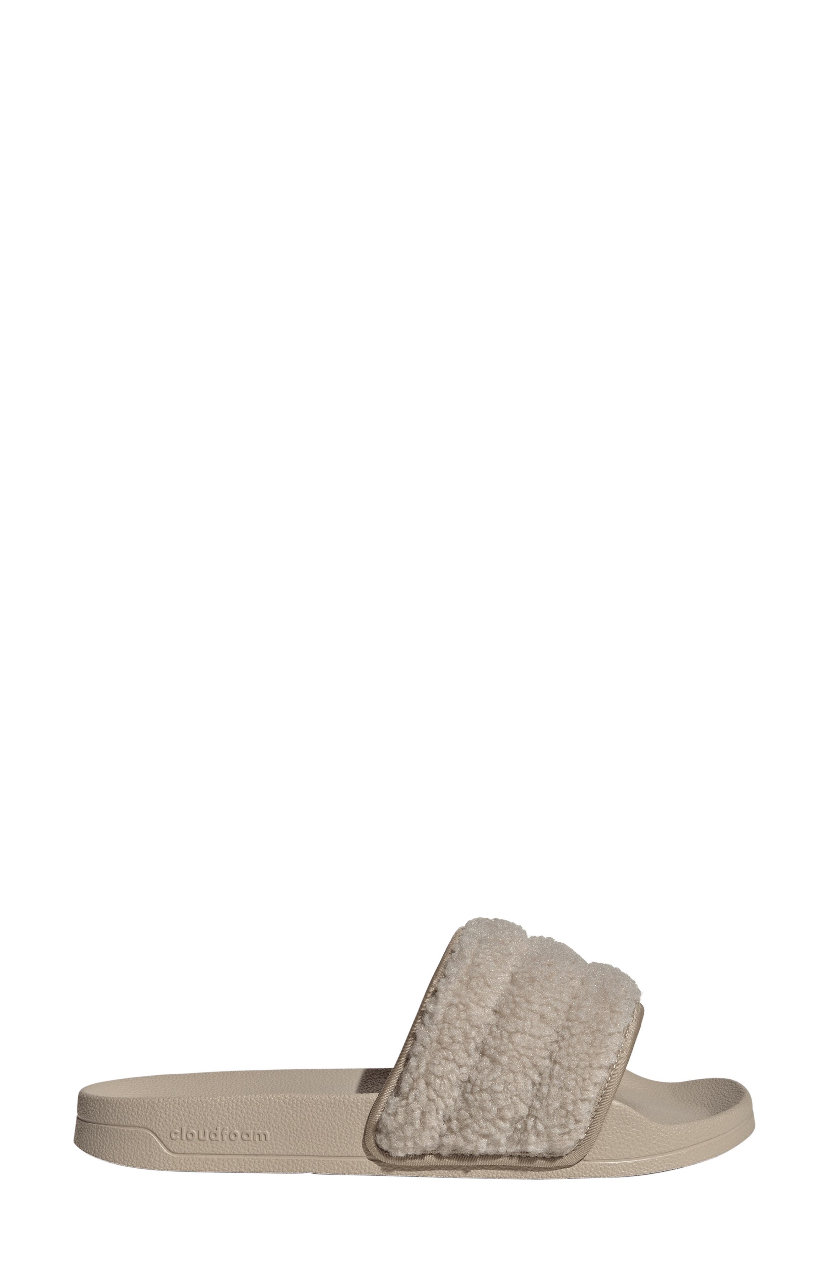 Adilette No Shower Slide Sandal, Alternate, color, WONDER BEIGE/ WONDER BEIGE