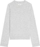 Zadig & Voltaire Cera Wool & Cashmere Sweater with Leather Elbow Patches