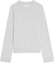 Zadig & Voltaire Cera Wool & Cashmere Sweater with Leather Elbow Patches