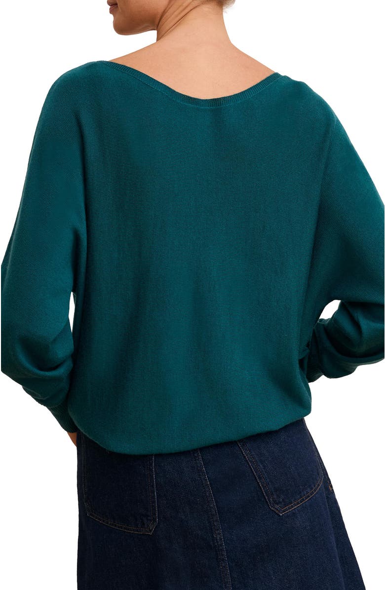 Celtic & Co. Fine Knit Merino Relaxed Sweater, Alternate, color, Teal