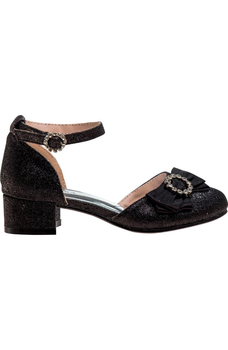 Badgley Mischka Collection Kids' Crystal Bow Pump, Alternate, color,