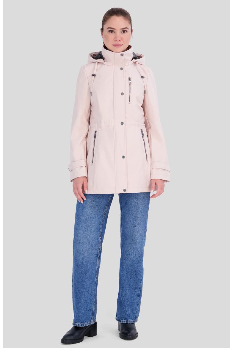 Water Resistant Softshell Jacket, Alternate, color, PINK SAND