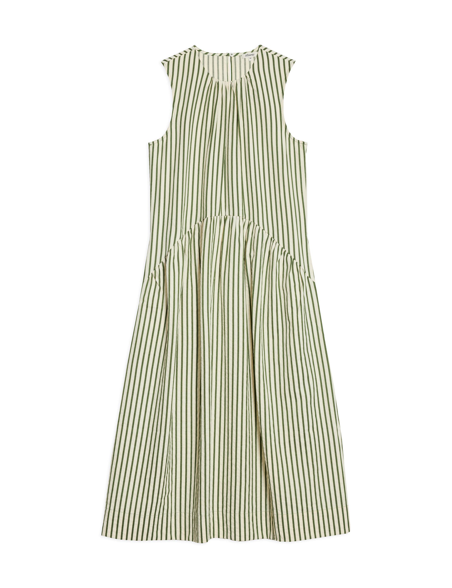 Stripe Sleeveless Midi Dress - image 2