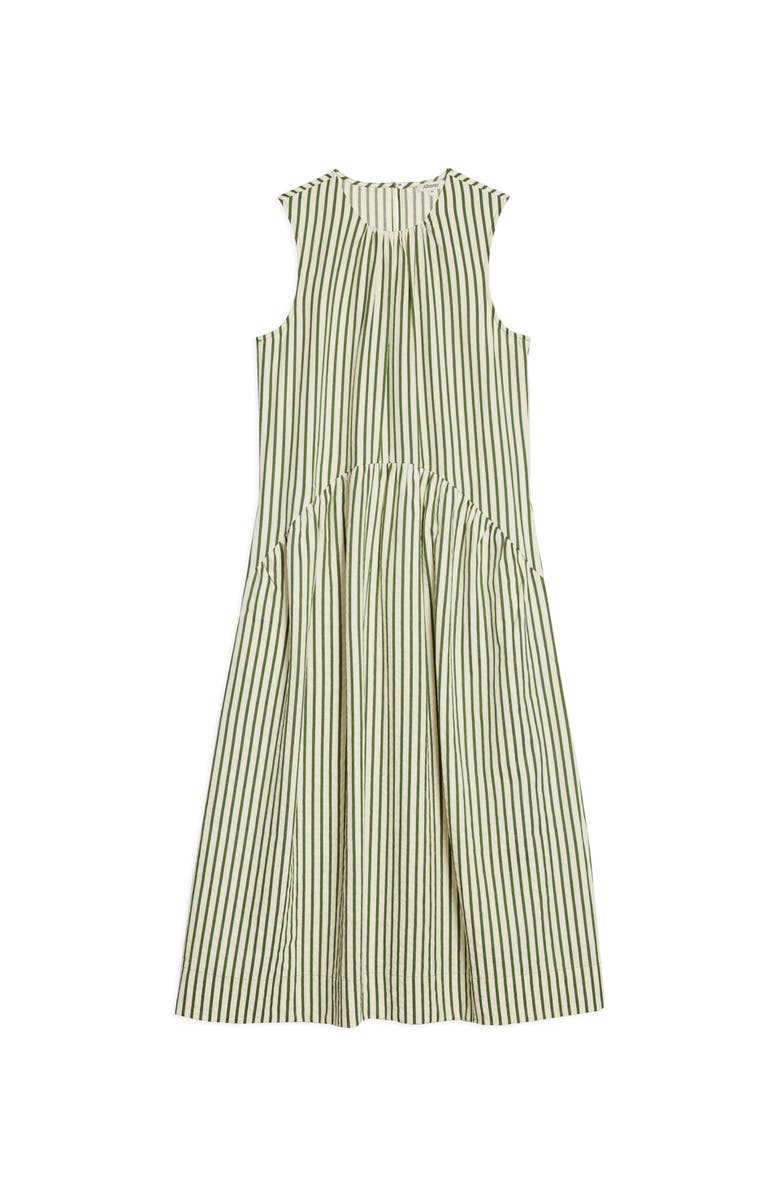 Albaray Stripe Sleeveless Midi Dress, Alternate, color, Green