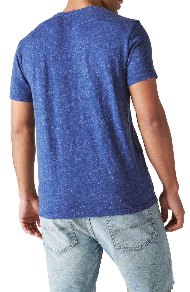 Lucky Brand Cotton Blend Pocket T-Shirt, Alternate, color, Blue Depths