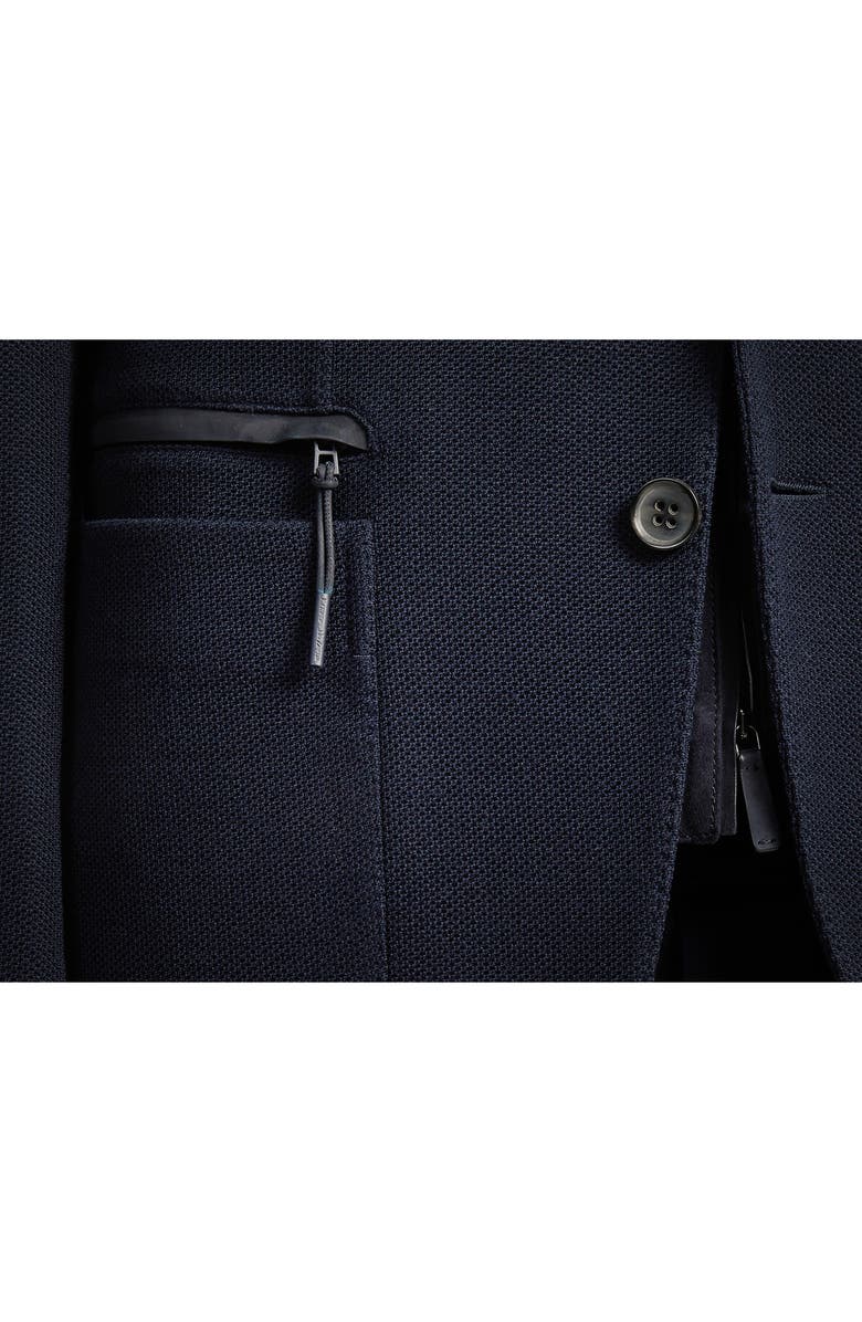 ZEGNA High Performance<sup>™</sup> Jersey Jacket with Removable Suede Bib, Alternate, color, Navy