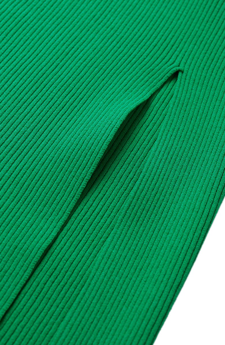 MANGO Long Sleeve Rib Sweater Dress, Alternate, color, 