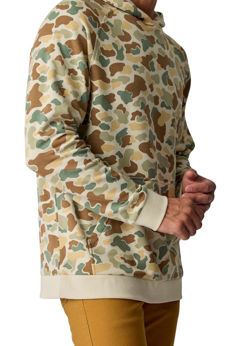 Fleece Hoodie, Alternate, color, VINTAGE CAMO