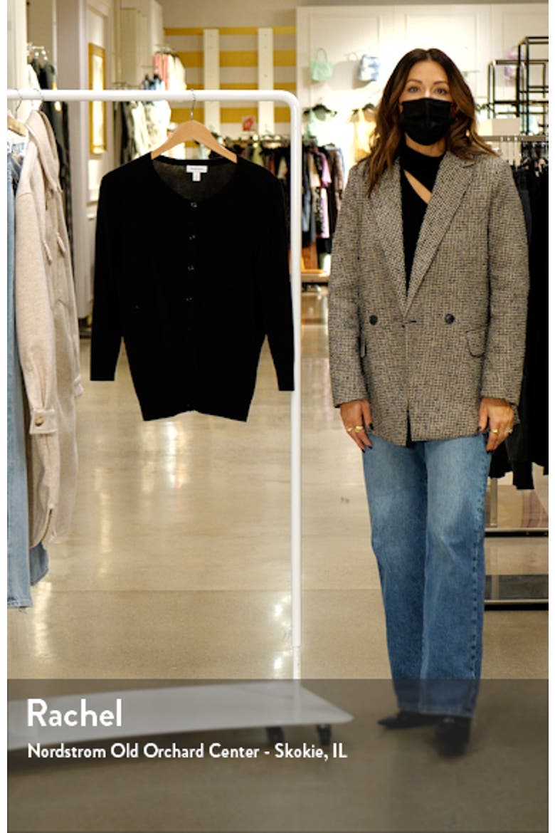 Crewneck Pima Cotton Blend Cardigan video