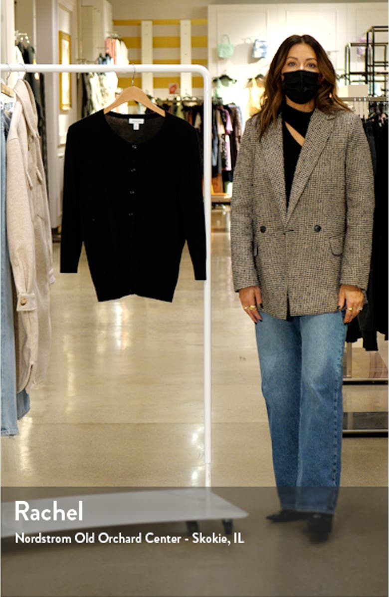 Crewneck Pima Cotton Blend Cardigan, sales video thumbnail