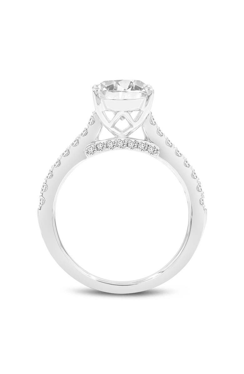 LuvMyJewelry Tasia 14K Gold Oval Lab Grown Diamond Engagement Ring - 3.4 Ct, Alternate, color, 14K White Gold