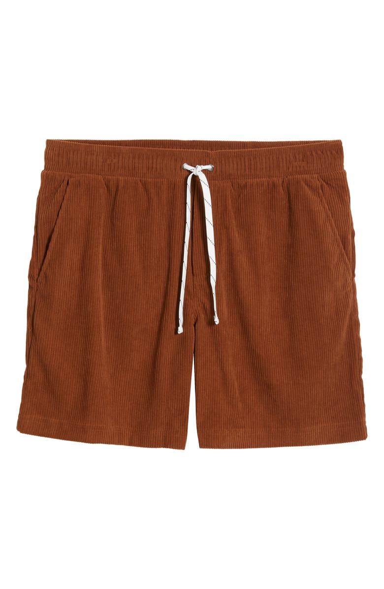 Threads 4 Thought Drawstring Corduroy Shorts, Alternate, color, Pecan